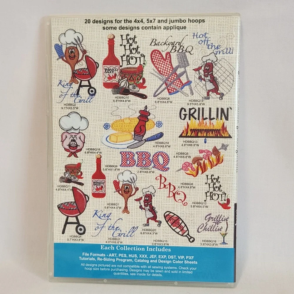 Anita Goodesign BBQ Diamond‎ Club Bonus Collection 20 Embroidery Designs CD